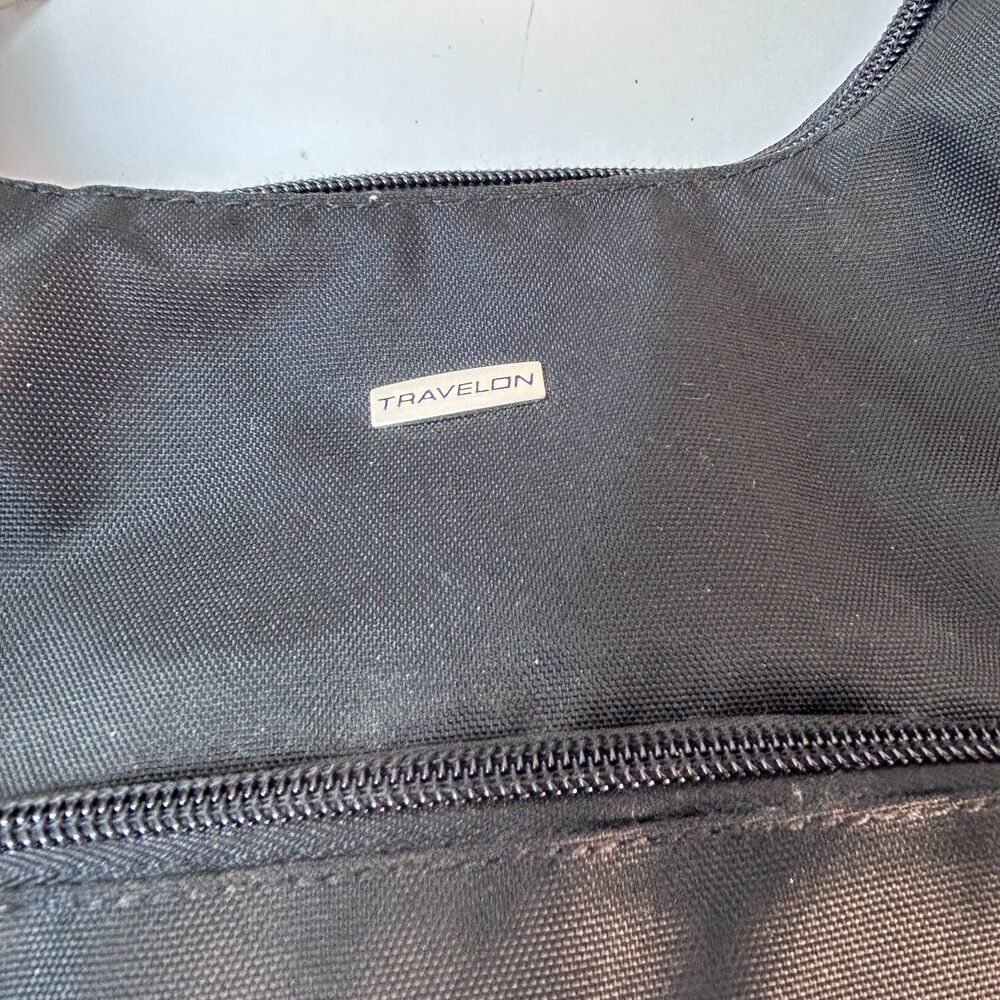 Travelon NWOT Black Nylon Classic Essentials Anti-Theft Travel Crossbody Bag - Picture 4 of 16